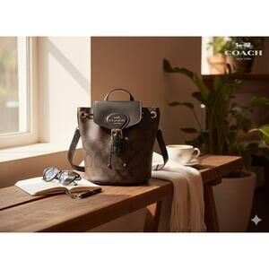 Coach Authentic Amelia Convertible Brown Backpack CL458